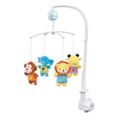 Acessório De Berço Móbile Giratorio Safari Vinha Musicais Pelúcia Buba