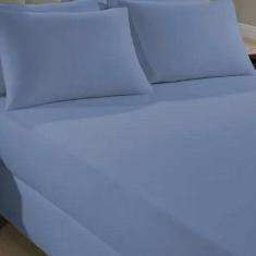 Lençol Casal com Elástico em Malha 100% Algodão Macio Avulso - Sul Bra