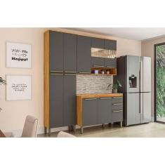 Cozinha Modulada Ronipa Nápoli Prime 3 Peças (1 Armário + 1 Balcão + 1