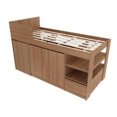 Cama Infantil Multifuncional 193x117,5x94cm Amêndoa - Tecnomobili