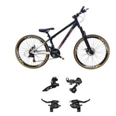 Bicicleta Aro 26 Vikingx Tuff 44 Aluminio 21v Suspensão Dianteira Camb
