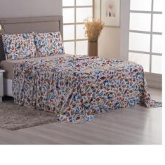 Jogo Lençol Cama Queen 4 peças 100% Algodão Malha Penteada - Malucassi
