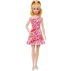 Boneca Barbie Fashionistas 30 Cm - Mattel, Vestido de flor vermelha