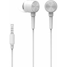 Fone de ouvido HP DHH-1111 - Intra Branco Com conexão P2 3.5 mm, Possui microfone omnidirecional, Potência nominal 3mW, Resposta de frequência 20 Hz-20 KHz