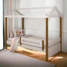 Cama Casa Eliz Branca com Colchão - Divaloto