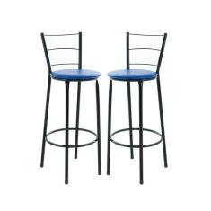 Kit 2 Banquetas Banco Alto Bancada Cozinha Americana - EJC ESPAÇO JUNC