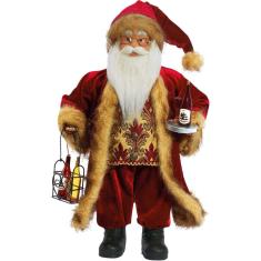 Boneco Natalino Decorativo Papai Noel Tecido 41cm