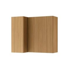 Armário Aéreo P- Cozinha Rainha Canto C- 2portas 92 Cm Nature - Nesher