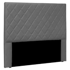 Cabeceira Estofada Cama Box Casal Esmeralda 140cm Preto