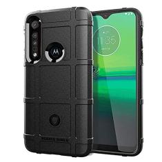 Capa para Moto G8 Play, capa de material de fibra de carbono, macia, antiderrapante macia, anti-impressões digitais, capa totalmente protetora para Moto G8 Play