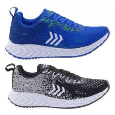 Kit 2 de Tênis Masculino Esportivo Academia Leve Confortável-Masculino