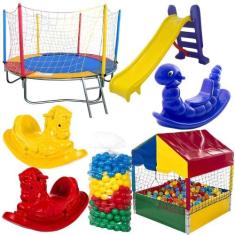 Pula Pula Cama Elástica 2,30m Piscina de Bolinhas 1,00m Quadrada Escor