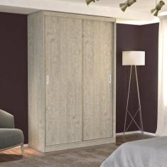 Guarda-Roupa Solteiro 2 Portas de Correr 2 Gavetas MDFmm771 Espresso M