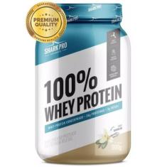 Whey 100% Shark Pro 900g - Proteína Concentrada do Soro do Leite, Baun