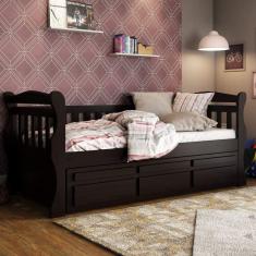 Bicama Solteiro Americana Luiza Espresso Móveis Marrom