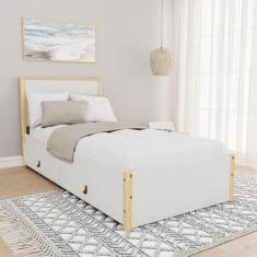 Cama Solteiro 2 Gavetas Íris CabeCasa MadeiraOriginals - CabeCasa Made