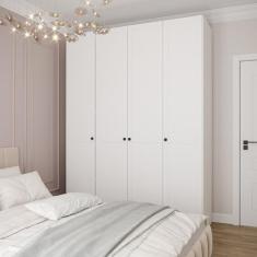 Guarda Roupas Modulado 4 Portas Americanas Hera CabeCasa MadeiraOrigin