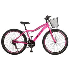 Bicicleta Aro 26 Alum Kls Sport Gold VBrake Mtb 21V Feminina-Feminino