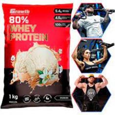WHEY PROTEIN 80% CONCENTRADO (1KG) - baunilha - Growth