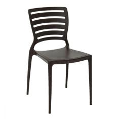 Cadeira Sofia Encosto Horizontal Marrom Tramontina 92237109
