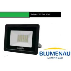 Blumenau Refletor Led 30W Verde Bivolt Tech