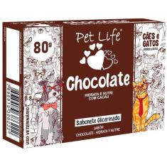 Sabonete Chocolate Pet life para Cães e Gatos - 80 g