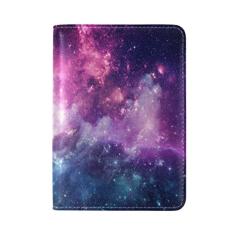 My Daily Colorful Galaxy Star e Nebulosa Universo capa protetora de couro para passaporte