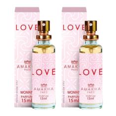 Kit 2 Perfume Feminino Love Amakha Paris Bolsa Bolso