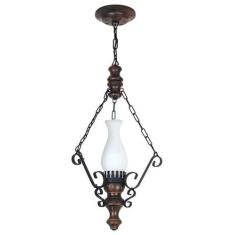 Lustre Muller Rustico 1 Lâmpada Envelhecido 801E - LUMINARIAS MULLER