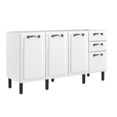 Balcao Itatiaia New Premium 4 Portas 2 Gavetas, Branco