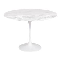 Mesa Saarinen Redonda Espírito Santo 124cm - Base Branca
