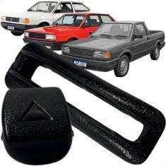Kit Botão do Banco com Arremate Gol Parati Saveiro Voyage 87/94 Preto 