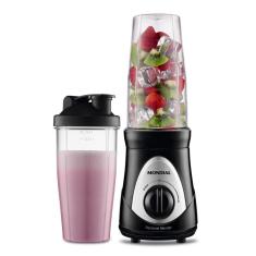 Liquidificador Portátil Mondial Personal Blender 127v 750mL Preto Prata DG-01