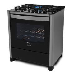 Fogão 5 Bocas Fischer Gran Cheff Inox Forno 110L Porta com Visor-127v