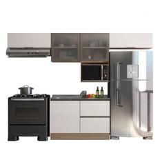Cozinha Modulada 5 Peças 5 Portas 3 Gavetas com Balcão para Pia Etna -