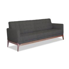 Sofá  3 Lugares Brooks Linho Cinza 180 cm