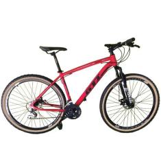 Bicicleta Aro 29 Gti Roma Alumínio 21v Freio a Disco Garfo Suspensão c