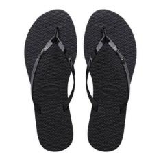 Chinelo Feminino Havaianas You Metallic Preto-Feminino