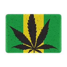 My Daily Marijuana Cannabis Leaves capa protetora de couro para passaporte