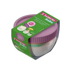 Sanremo - Conjunto com 3 Potes Plásticos Herméticos, Linha Vac Freezer