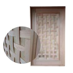 Porta Pivotante Couro Trançado Eucalipto 2,13x0,97