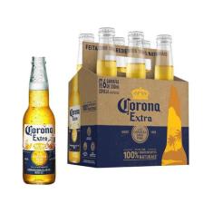 Cerveja Corona Extra Lager 6 Unidades - 330ml, 6 Unidades