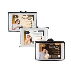 Kit Travesseiros Familia - 2 Adultos e 1 Kids - Fibrasca