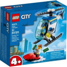 Lego City Helicóptero Da Polícia 51 Peças - Lego 60275