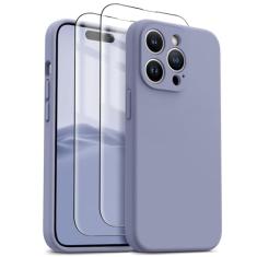 HIKII Capa para iPhone 14 Pro Max, silicone atualizado à prova de choque [pacote com 2 protetores de tela] [compatível com Magsafe] [proteção da câmera], forro de microfibra antiarranhões, 17 cm,