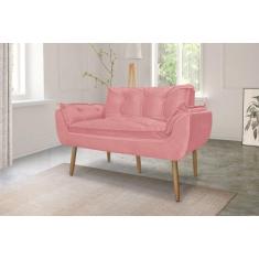 Namoradeira Decorativa Opala Suede - me, rosa