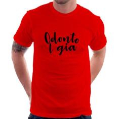Camiseta Odontologia por amor - Foca na Moda, Vermelho, GG