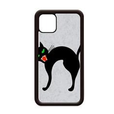 Capa assustadora de gato preto Halloween para iPhone 11 Pro Max para Apple Mobile Case Shell