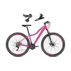 Bicicleta Aro 29 Absolute Hera Feminina Alumínio 24v Câmbios Shimano Garfo Suspensão - Rosa