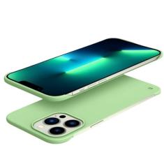 Capa de telefone rígida ultrafina sem moldura para PC à prova de choque para iPhone 14 13 12 Mini 11 Pro Max X XR XS SE 2022 7 8 Plus Capa traseira fina, verde, para iPhone 7 ou 8